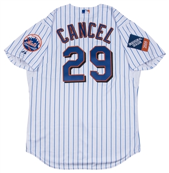 2009 Robinson Cancel Game Issued New York Mets Home Jersey (MLB Authenticated, Mets COA)